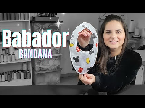 Babador Bandana fácil de fazer - Costura criativa