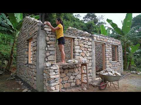 The woman transformed a barren piece of land into a magnificent nest made of stone in 101 days.