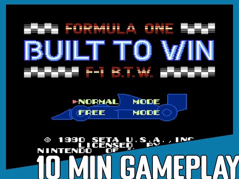 10 Minute Gameplay: Formula One: Built to Win (1990) NES