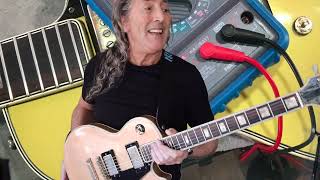 Video thumbnail for Antoria Gold Top Les Paul 1970 copy demo and review by Foxy's Guitar Show