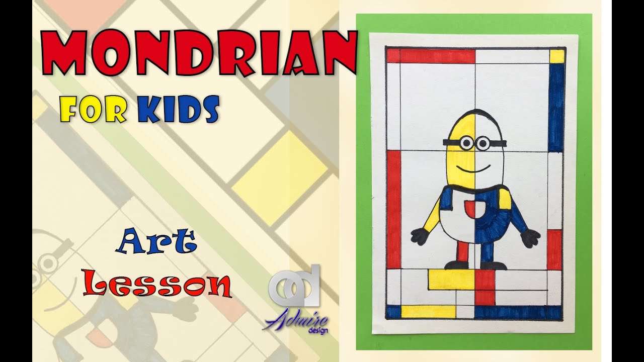 Mondrian Art Lesson for Beginners | Piet Mondrian art for beginners!