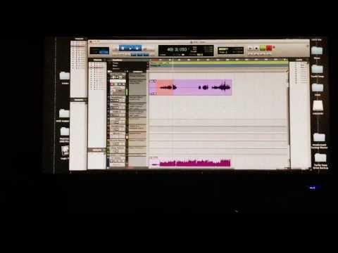 Tony Tedesco tracking vocals at Brooksound