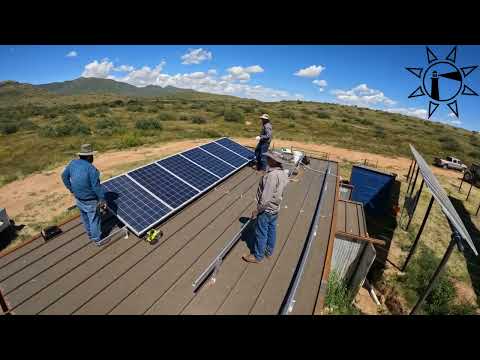 Upcycling 12 Solar Panels to Power an Off-Grid House