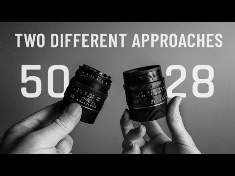 Our two different approaches to using the 28mm and 50mm