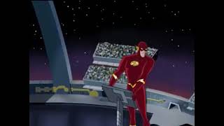 Liga da Justiça - Flash dizendo umas palavras