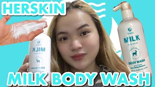 HERSKIN MILK BODY WASH REVIEW NALIGO AKO NG GATAS!