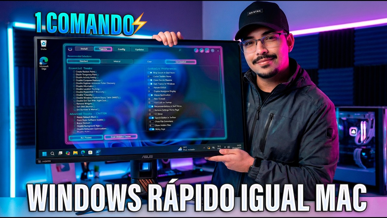 SÓ ISSO? 😱 O comando "mágico" que deixa o Windows mais rápido que MAC!