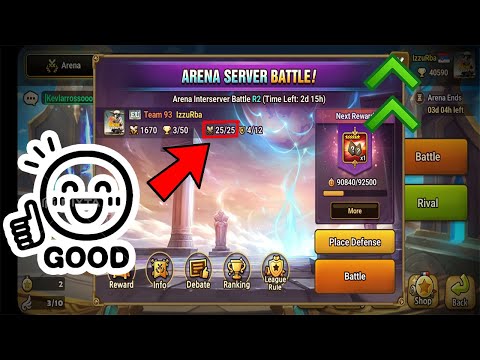 How To Win ALL 25 Arena Interserver Matches In Summoners War !