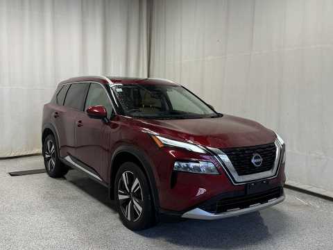 2023 Nissan Rogue AWD Platinum in Red for sale at Park Mazda in Sherwood Park, AB