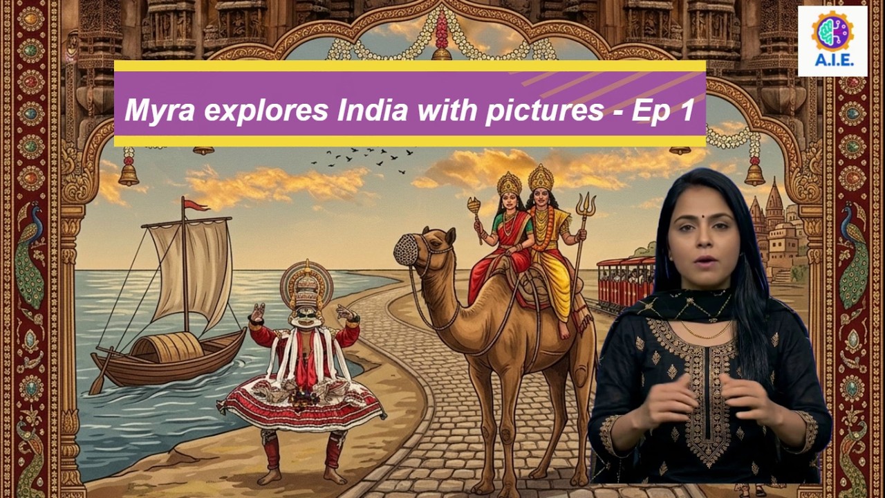 India in pictures - Myra explores India's cultural images -Ep 1 -AIE culture podcast | Vibrant India
