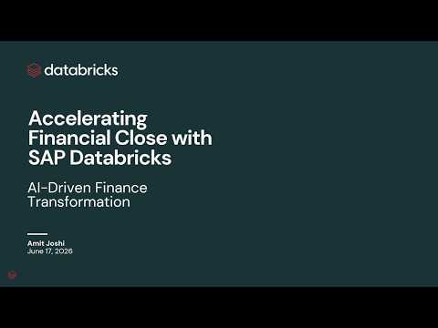 Watch: Sponsored by: Accenture | Accelerating Financial Close with SAP Databricks