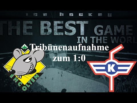 EHC Olten - EHC Kloten (02.02.19) 1:0 Toraufnahme von Tribüne