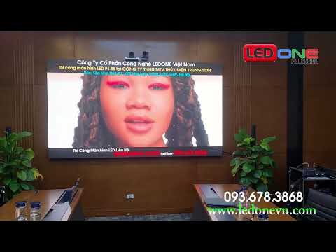 Công Ty Thủy Điện Trung Sơn | Ledone trúng thầu và lắp màn hình LED COB P1.86 phòng họp trực tuyến
