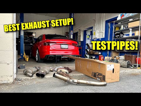 Is This A Better Exhaust Setup For Your Audi S4 B8.5 On TestPipes? || AWE Technology
