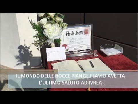 Ivrea, l'addio a Flavio Avetta, campione di bocce