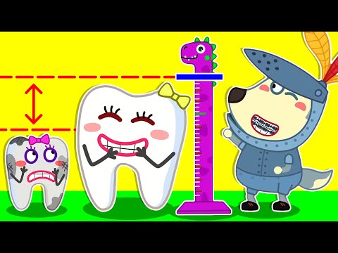 Lycan in Arabic 🌟 Lycan Brushes his Teeth so He can be Taller | Lycan's Funny Stories For Kids