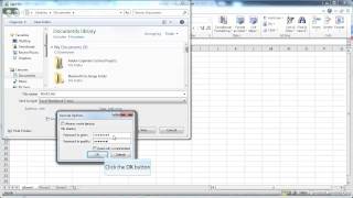 ms excel 2010 how to set a password for a document in excel 2010 demo