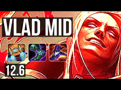 VLADIMIR vs RAKAN (MID) | 10/1/9, Legendary, 1.4M mastery, 400+ games | NA Master | 12.6
