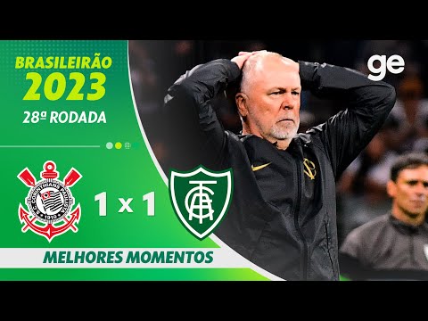 Gols e lances de Corinthians x América-MG