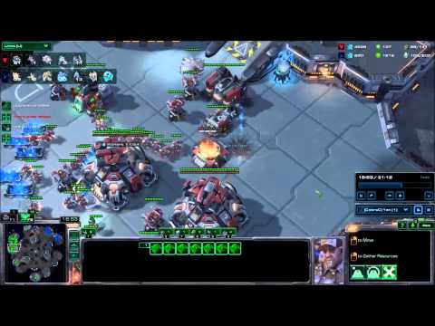Starcraft 2 HOTS Terran vs Protoss Mass Ravens