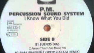 P. M. PERCUSSION SOUND SYSTEM- BUENOS DIAS