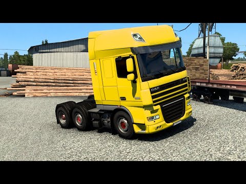 ETS 2 - DAF XF 105 Transporting Logs from Olsztyn