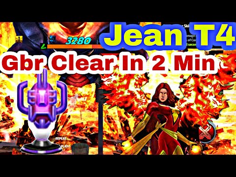 Pve Queen Is Here Jean Grey T4 Testing Gbr | Marvel Future Fight | Jean Grey T4 Solo Clear Gbr