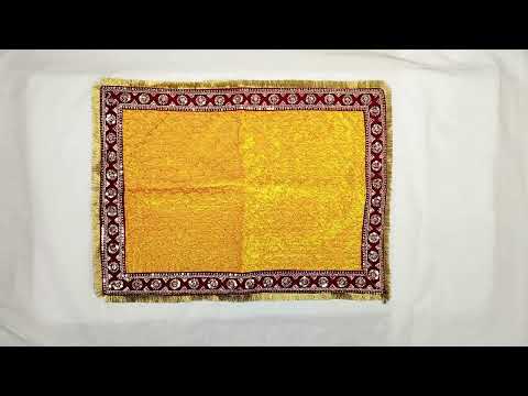 Beautiful Yellow Color Pujan Asan for Daily Pooja video