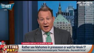 Mahomes CAN'T PLAY In Preseason Because Chiefs Aren't Good 😳 FIRST THINGS FIRST REACTS | NFL