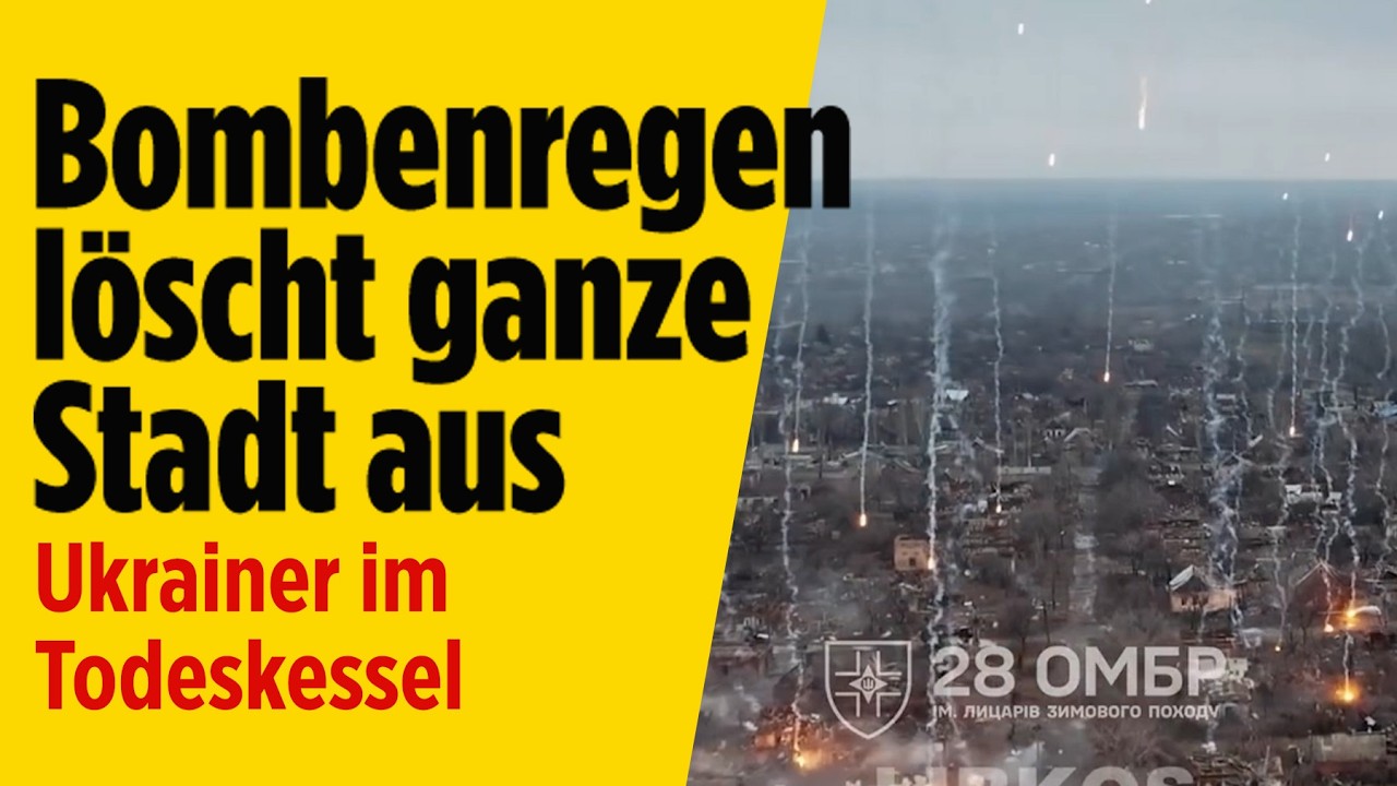UKRAINE-KRIEG: Phosphor-Munition zerstört Kostjantyniwka – Bombenregen löscht ganze Stadt aus