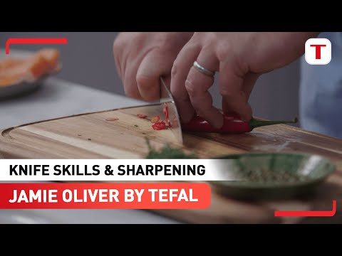 Knife Skills & Sharpening | Jamie Oliver by Tefal Stainless Steel Knife Range