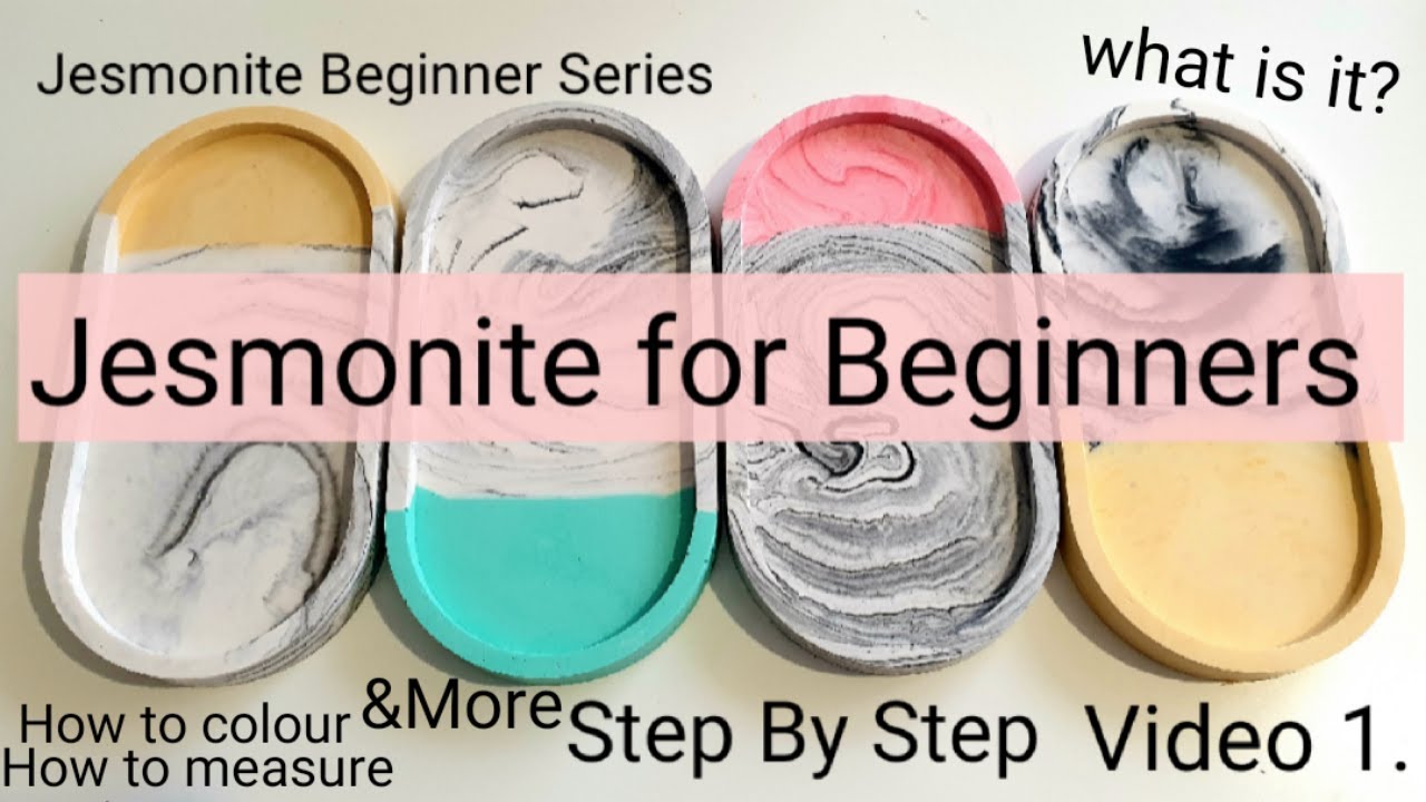 Jesmonite for Beginners A-Z Step by Step guide 10 mins talk on A-Z of Jesmonite. 10 mins making.