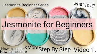 Jesmonite for Beginners A-Z Step by Step guide 10 mins talk on A-Z of Jesmonite. 10 mins making.