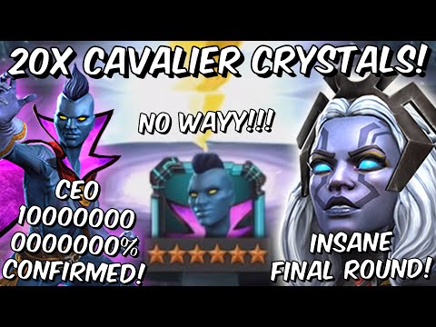 20x 6 Star Storm Pyramid X Cavalier Crystal Opening - CEO FINAL ROUND! - Marvel Contest of Champions
