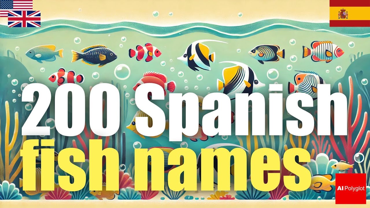 200 Spanish fish names | Passive listening | with hiragana