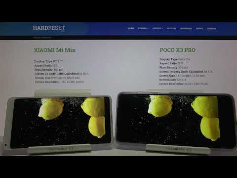 POCO X3 Pro vs XIAOMI Mi Mix 2S Display Comparison | Screen Comparison Test