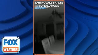 Camera Captures Moment Magnitude 3.8 Earthquake Shakes Buffalo Home