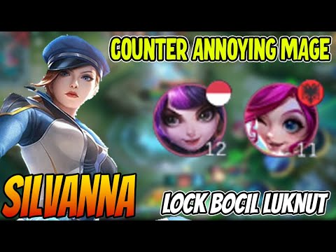 SILVANA INSANE BURST DAMAGE LOCK NANA GAJAH & LYLIA - Silvanna Best Build 2023 ~ MLBB