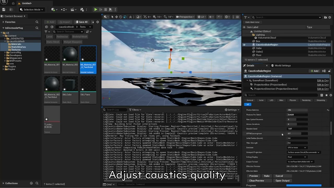 CausticsBaker full workflow