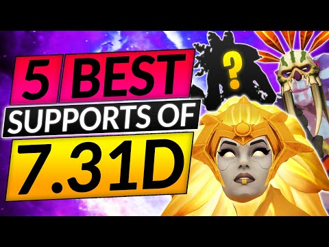 5 MOST BROKEN SUPPORT HEROES - 7.31D Position 5 Tier List - Dota 2 Guide