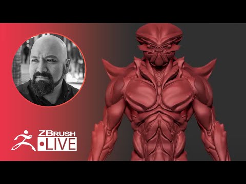 Creating an Alien Creature on the Fly with ZBrush! - Miguel Guerrero - Part 1