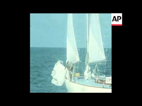 SYND 8 2 71 YACHTSMAN CHICHESTER ARRIVES IN NICARAGUA