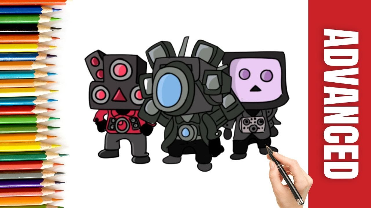 How To Draw UPGRADED TITAN SPEAKERMAN, UPGRADED TITAN