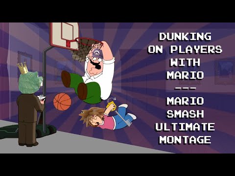 Dunking On Players With Mario! - Smash Bros. Ultimate Mario Montage
