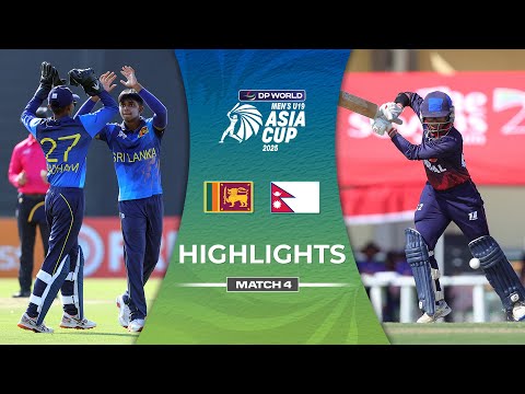 Match 4 | Nepal U19 vs Sri Lanka U19 | Highlights | DP World Men's U19 Asia Cup 2025