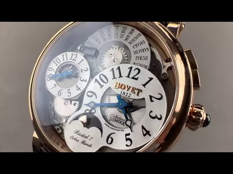 Bovet Recital 7 Orbis Mundi Moon Phase Limited Edition DTR7-RG-000-W3-06 Bovet 1822 Watch Review