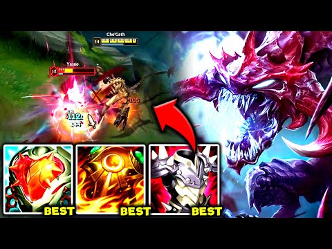 CHOGATH TOP IS NOW FREE WINS AND REQUIRES NO SKILL (UNFAIR) - S13 Chogath TOP Gameplay Guide