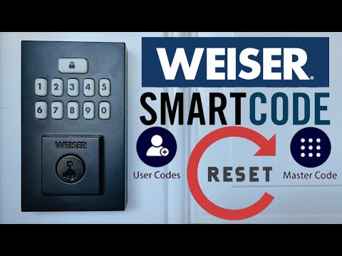 WEISER SmartCode Reset, Door Handling Procedure & new User Code