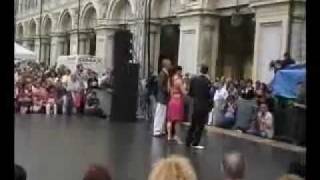 2010 Berti Gianluca e Federica Bolengo a Torino in Piazza San Carlo il Campionato Europeo di Tango