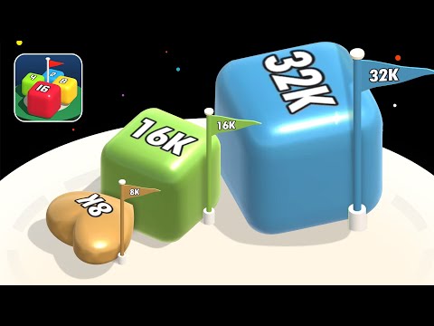 2048 Merge Blocks 3D Part 2 - Unlock 8192 Heart 16K 32K Blocks | Best Android Gameplay World Record